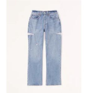 Abercrombie Curve Love Low Rise Baggy Jean